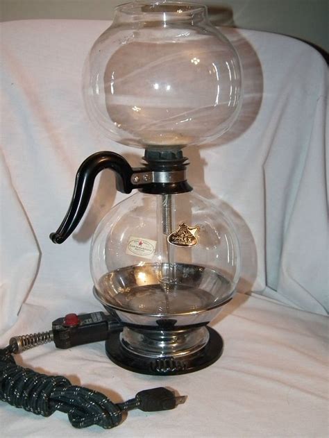 Vintage Silex Glass Vacuum Coffee Pot Maker With Electric Burner Love