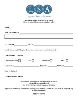 Fillable Online Membership Application Form Templatejotform Types Of