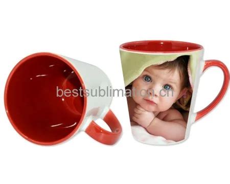 Sublimatable 12oz Inner Rim Color Mug From BestSub BestSub