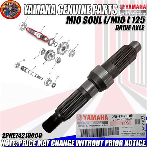 Mio Soul I Mio I Axle Drive Genuine Ygp Genuine Ph E