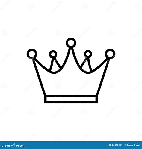 Crown Vector Icon King Illustration Sign Queen Symbol Monarchy Mark