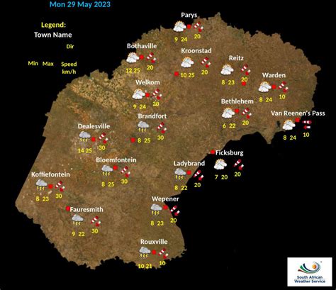 Free State Weather Clouds And Thundershowers Today