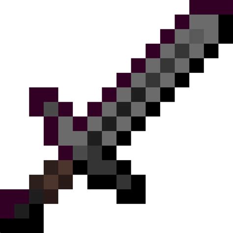 Pixilart Netherite Sword By Dmayce22