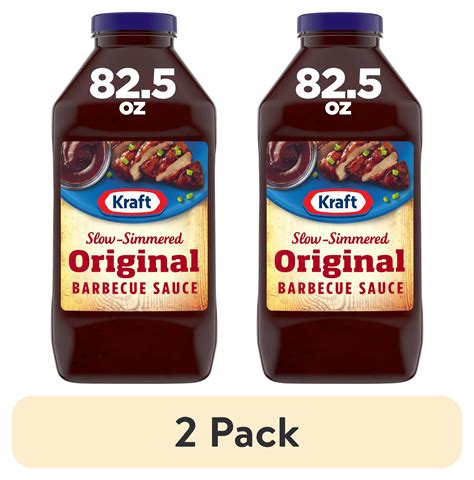 2 Pack Kraft Original Slow Simmered Barbecue Bbq Sauce 82 5 Oz Bottle