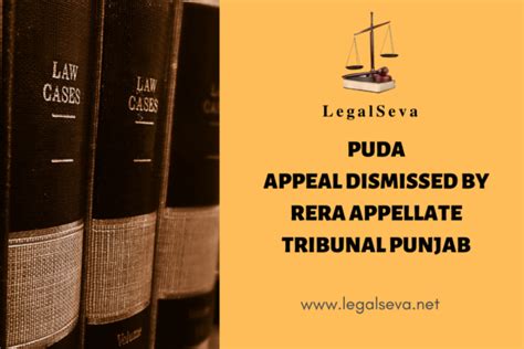 Puda Appeal Dismissed By Rera Appellate Tribunal Punjab