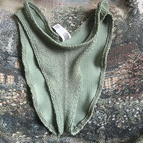 Sage Green Bikini Set From Asos Top Is Adjustable Depop