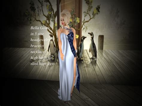 Second Life Marketplace Bella Gown Blue