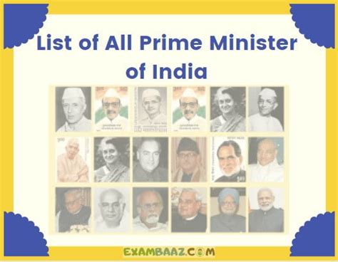 List Of All Prime Minister Of India From 1947 To 2021