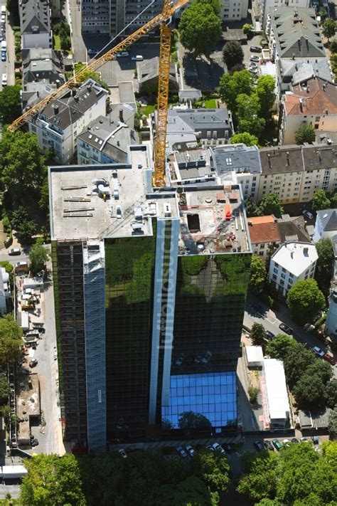 Luftaufnahme Frankfurt Am Main Umbau Und Sanierung Des Hochhaus