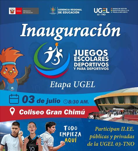 Inauguración de los Juegos Escolares Deportivos y Para deportivos