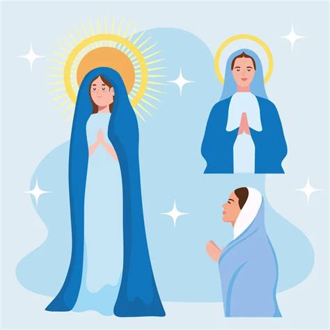 Miraculous Virgin Assumption Of Mary Stock Vector By ©yupiramos 387807642