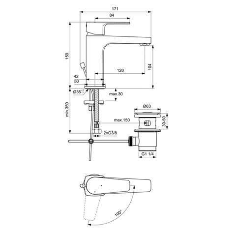 Ideal Standard Bc Aa Cerafine D Miscelatore Monocomando Per Lavabo H