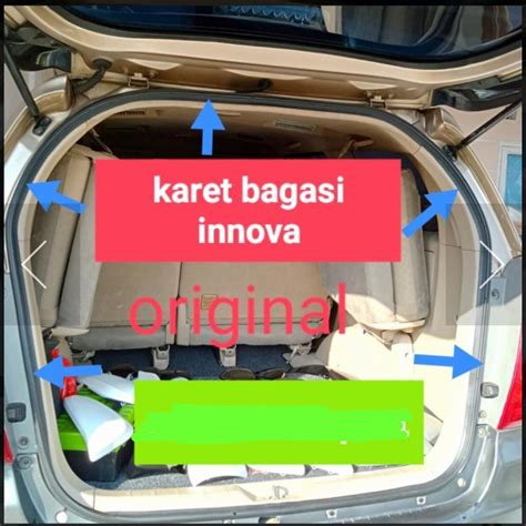 Jual Karet Pintu Bagasi Belakang Toyota Innova Tahun Original