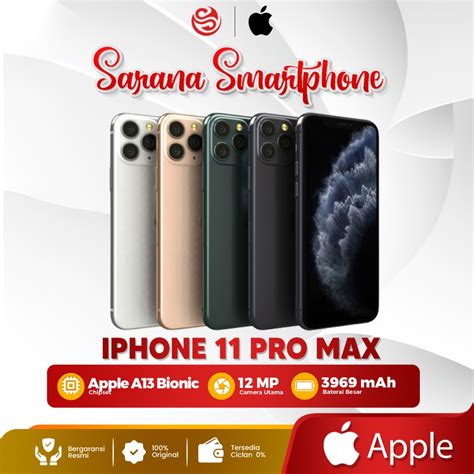 Jual IPhone 11 Pro Max 64GB Second Original Fullset Like New Shopee