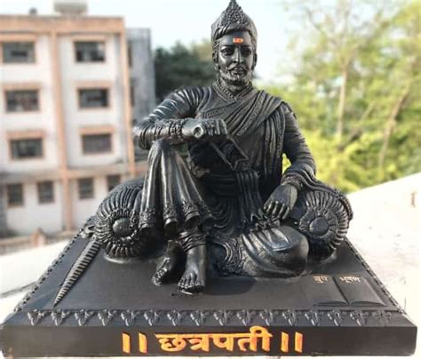 Polyresin Black Shivaji Maharaj Statue For Decoration At Best Price In