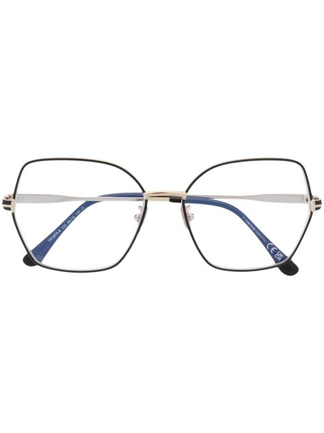 Tom Ford Eyewear Metal Butterfly Frame Glasses Farfetch