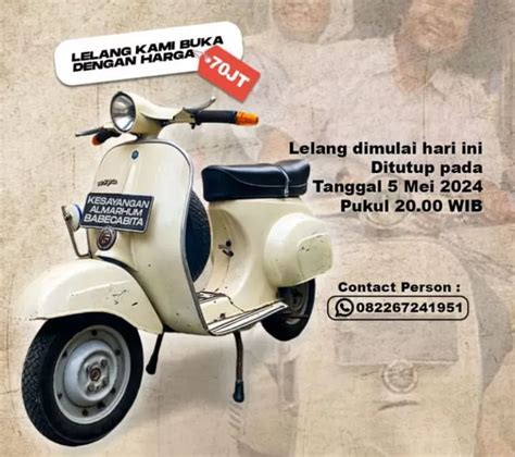 MULIA Vespa Milik Almarhum Babe Cabita Akan Dilelang Hasil Penjualan