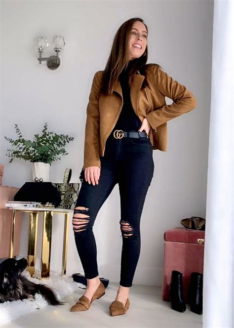 Sydne Style Shows How To Wear A Turtleneck With Black Jeans And Moto