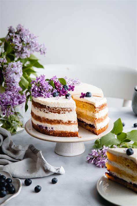 Naked Cake Mit Zitrone Und Heidelbeeren Hey Foodsister