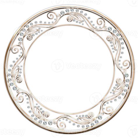 Jeweled Golden Frames 28765674 Png
