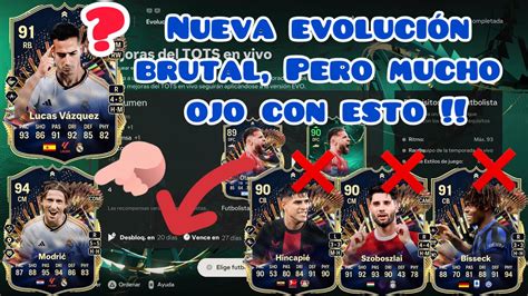 Que jugador evolucionar en la evolución mejoras del tots en vivo