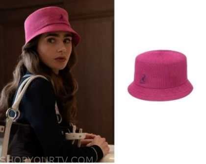 Emily in Paris: Season 1 Episode 7 Emily's Pink Kangol Bucket Hat | Shop Your TV