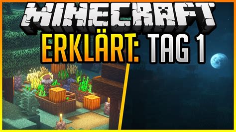 Erster Tag Erste Nacht Berleben Minecraft Erkl Rt