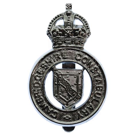 Cambridgeshire Constabulary Cap Badge Kings Crown