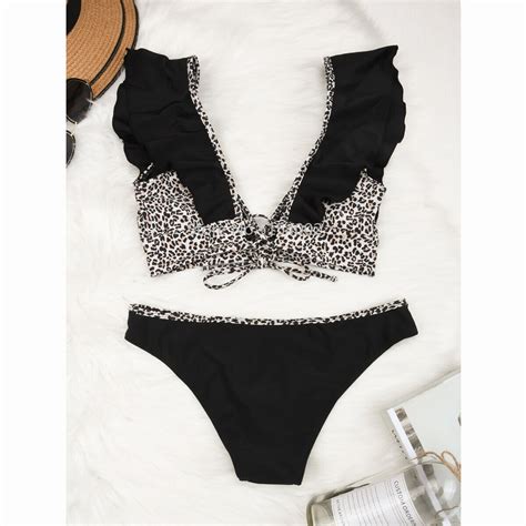 Ruffle Bikinis Push Up Bikini Set Micro Swimsuits Women Swimwear Thong Bathing Suit Sexy Biquini