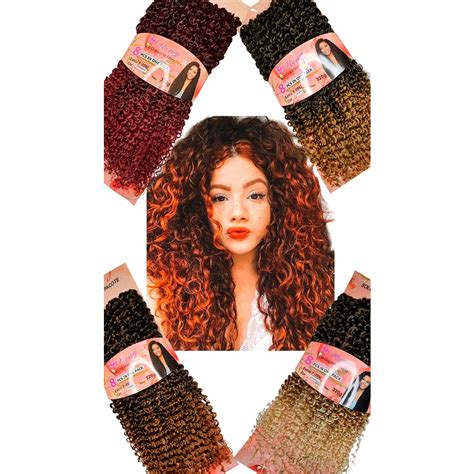 Imperio Black Cabelo Cacheado Organico Crochet Braids 300gr Macio Weng