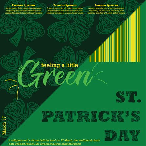 S t patricks día con verde trébol encanto 40987371 Vector en Vecteezy