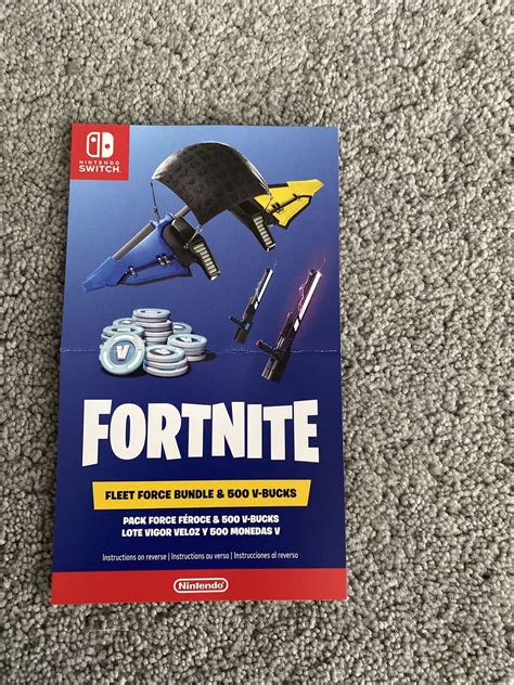 Fortnite Fleet Force Bundle And 500 Vbucks Code Only Nintendo Switch Ebay