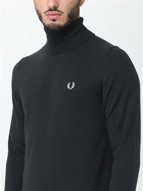 Fred Perry Sweater For Man Green Fred Perry Sweater K Online