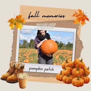 Fall Clip Art Set Autumn Leaves Pumpkin Clipart Harvest Season