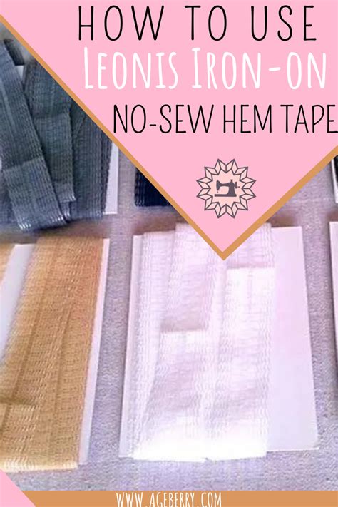 How To Use Iron On Non Sew Hem Tape For Sewing And Crafts