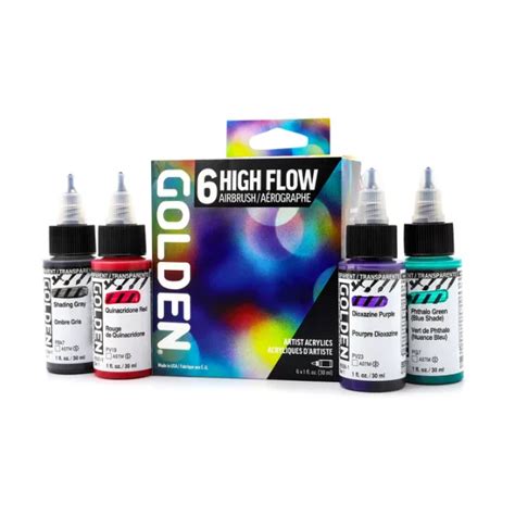 Golden High Flow Acrylic Paint Sets Artsavingsclub