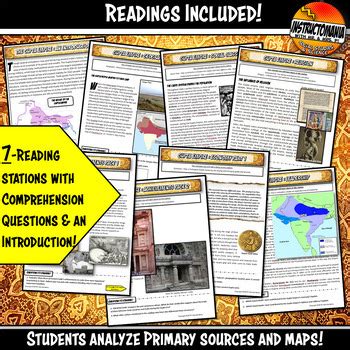 Gupta Empire Station Activity With Graphic Organizer Ancient India