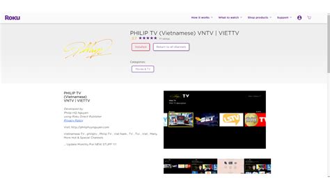 Viettv Vn Vietnamese Tv Tv App Roku Channel Store Roku