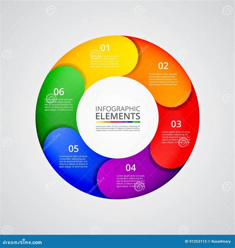 Vector Circle Infographic Stock Vector Illustration Of Circle 91253113