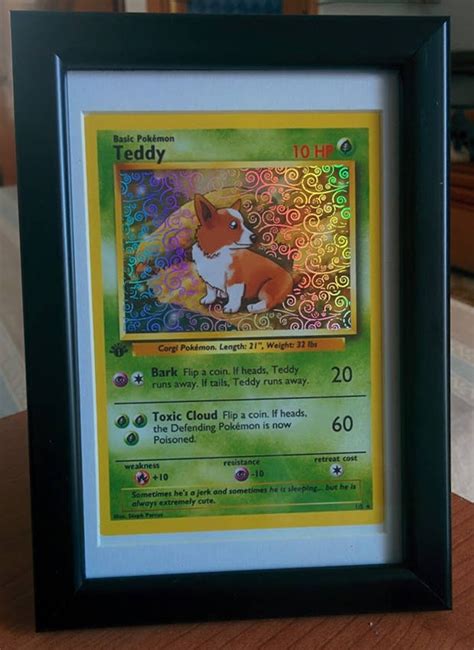 Holographic Pokémon Card | Etsy