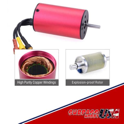 2435 6100Kv 2 3S Brushless Mini Motor 2 0mm Shaft 3 5mm Connector 1 16