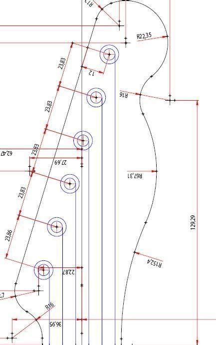 Full Size Printable Guitar Headstock Templates