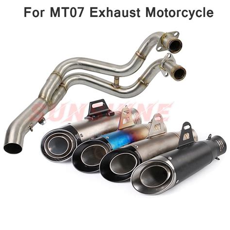 Slip On Motorcross Exhaust Front Pipe Motorcycle Muffler Full Systems Modified Echappement Moto