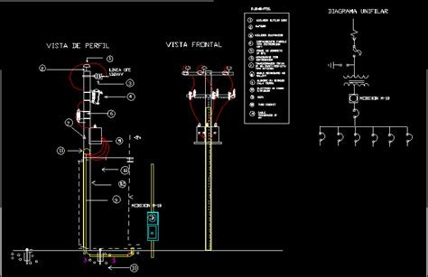 Structure Of Electric Substation Dwg Detail For Autocad • 44 Off