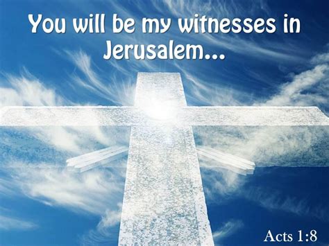 0514 Acts 18 You Will Be My Witnesses PowerPoint Church Sermon