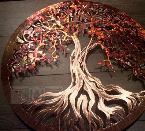 Free Shipping Copper Tree Of Life Metal Wall Art 7th Anniversary Etsy