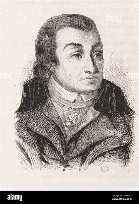 Portrait Of Fouqier Tinville French Engraving Xix Th Century Stock