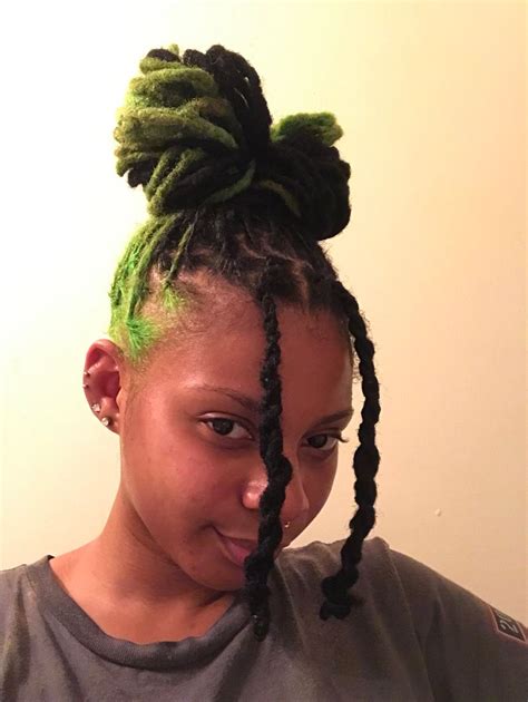 Neon Green Locs In 2023 Neon Green Locs Green