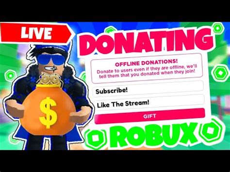 LIVE PLS DONATE LIVE STREAM DONATING TONS OF ROBUX WITH VIEWERS