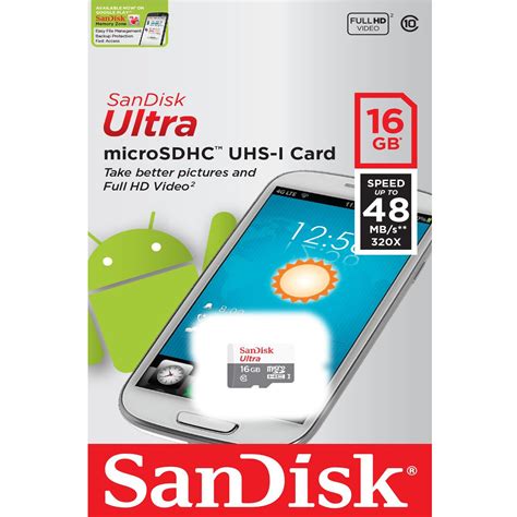 sandisk mobile ultra android microsdhc gb mbs   mega